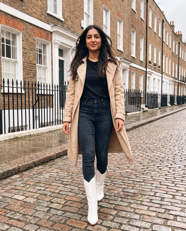 Satin Eve styling: Embroidered Western Boot