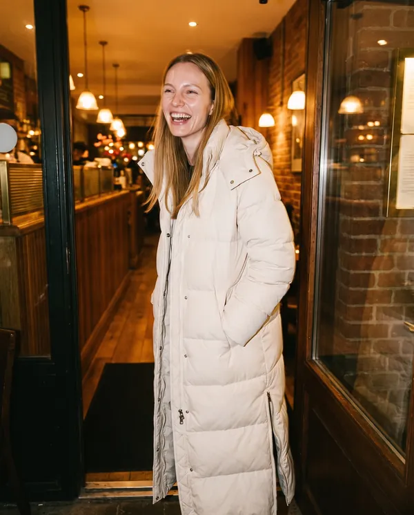 Satin Eve styling: Maxi Puffer Coat with Side Zips