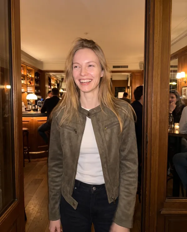 Satin Eve styling: Faux Suede Zip Moto Jacket