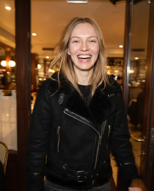 Satin Eve styling: Faux Suede Biker Jacket with Faux Shearling Lapel