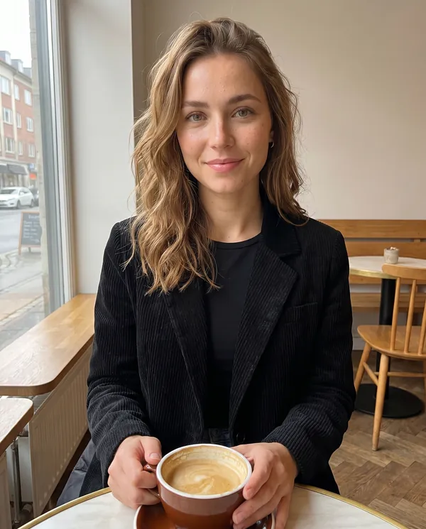 Satin Eve styling: Corduroy Relaxed Blazer