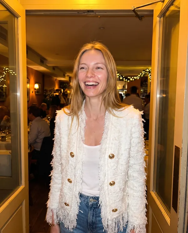 Satin Eve styling: Fringe Tweed Jacket