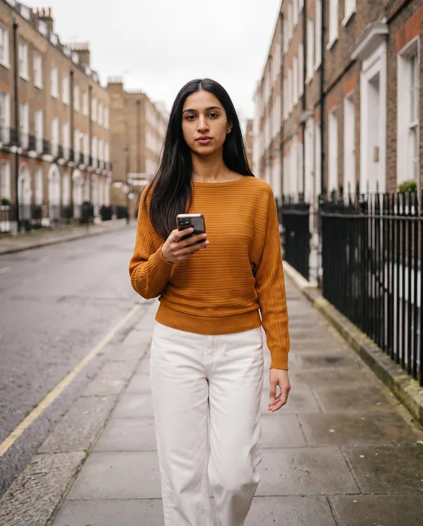 Satin Eve styling: Batwing Pointelle Boat Neck Jumper