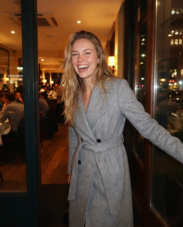 Satin Eve styling: Shawl-Collar Belted Wool-Look Coat