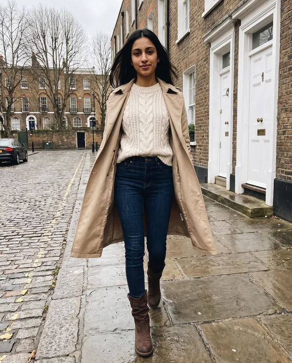 Satin Eve styling: Faux Suede Slouch Western Boot