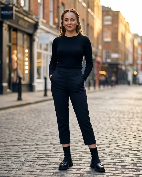 Satin Eve styling: Sock Ankle Boot with Buckle Toe-Cap