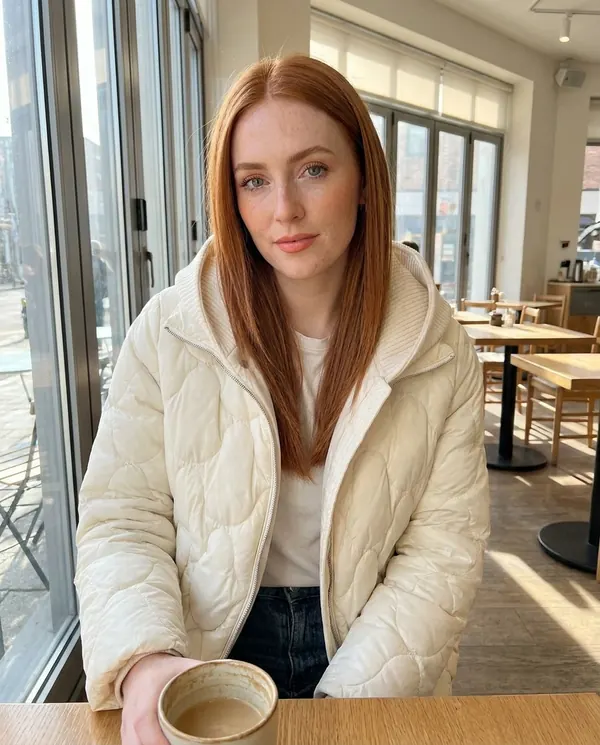 Satin Eve styling: Quilted Puffer Jacket with Knit Hood