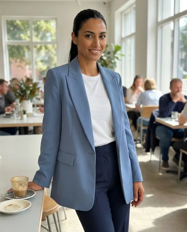 Satin Eve styling: Relaxed Tailored Blazer