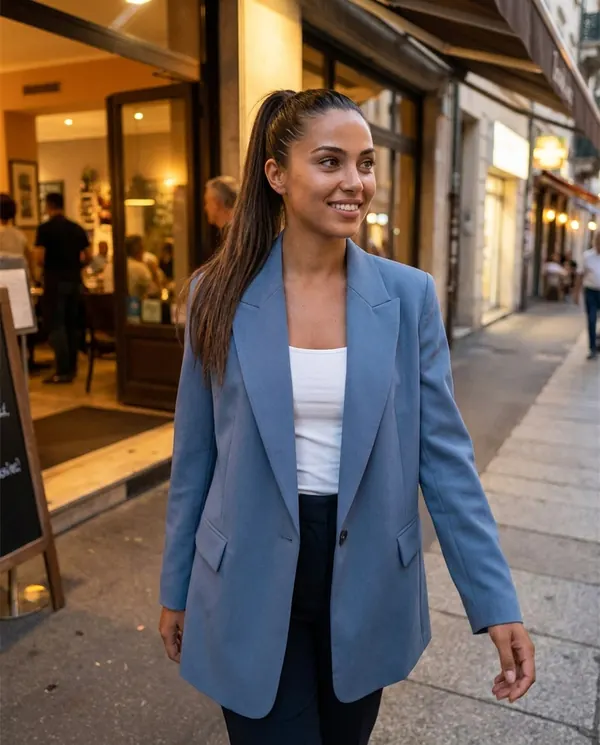 Satin Eve styling: Relaxed Tailored Blazer