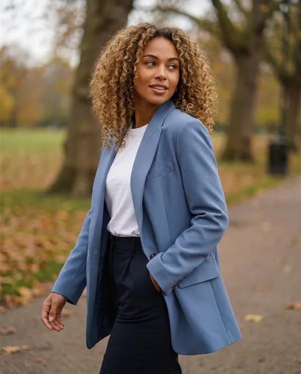 Satin Eve styling: Relaxed Tailored Blazer