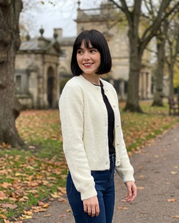 Satin Eve styling: Soft Mink-Look Cardigan Jacket