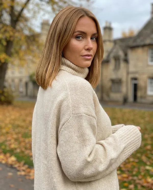 Satin Eve styling: Soft Knit Roll Neck Jumper